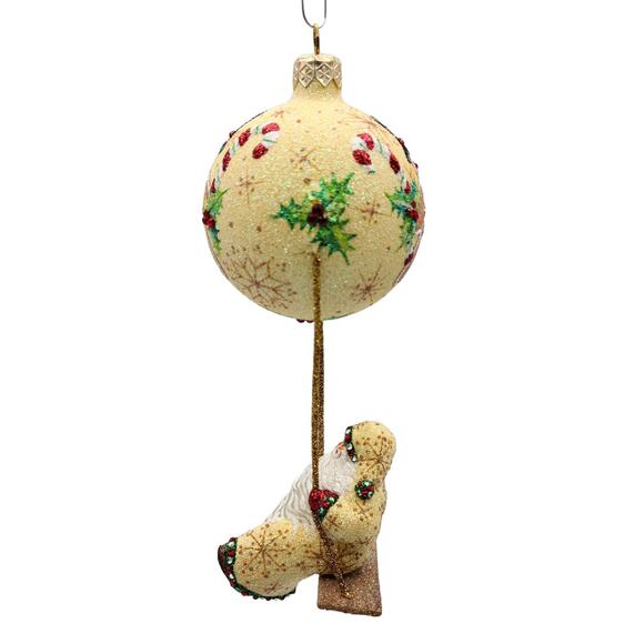 Patricia Breen Swing Time Gingerbread Santa Claus Candy Christmas Tree Ornament - Picture 3 of 10